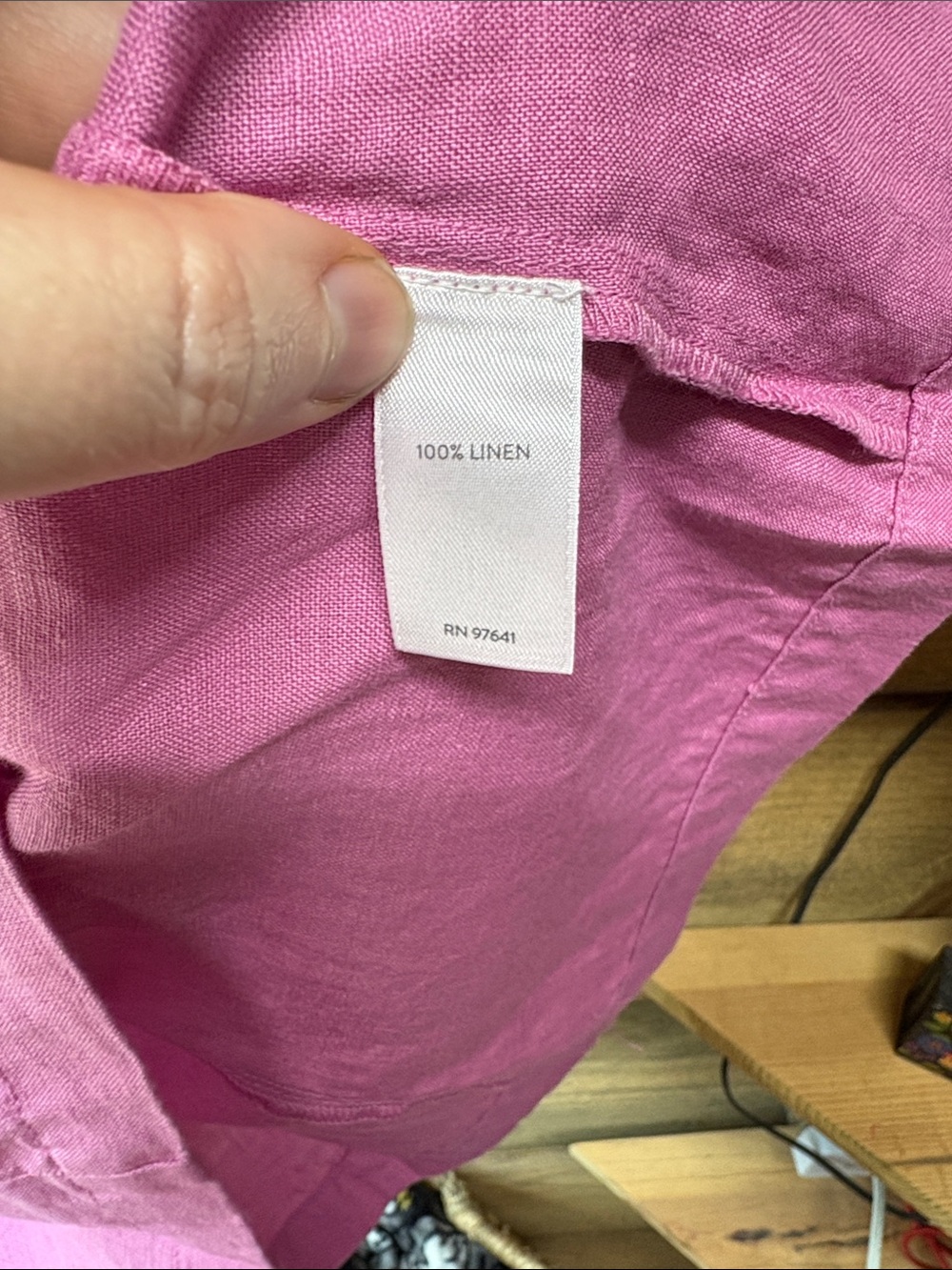 J Jill Linen Sleeveless Dress - Pink - Picture 6 of 7